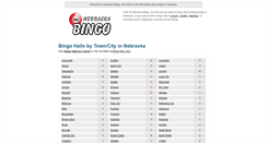 Desktop Screenshot of nebraskabingo.com